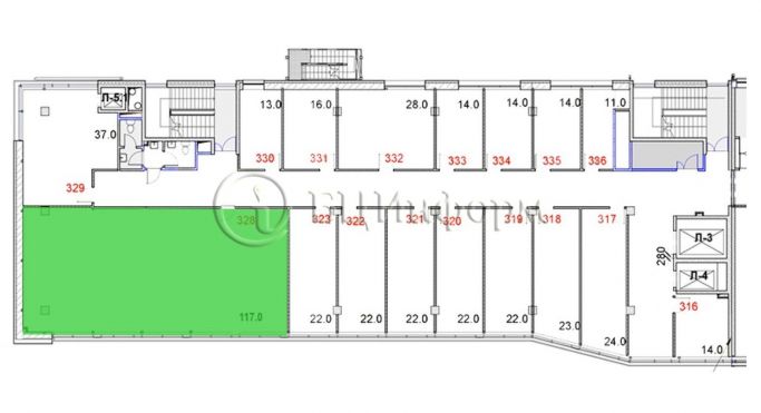 Аренда офиса 117 м², проспект Маршала Блюхера - фото 5