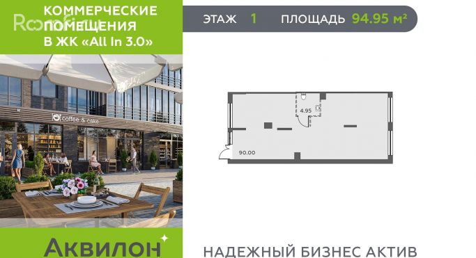 Продажа помещения свободного назначения 95 м², Школьная улица - фото 1