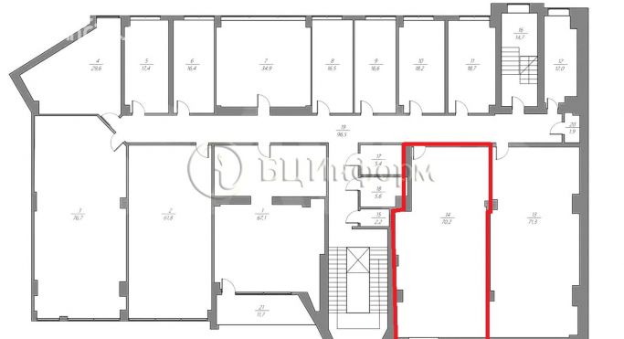 Аренда офиса 71.2 м², шоссе Революции - фото 3