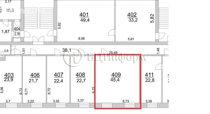 Аренда офиса 45.4 м², улица Чапаева - фото 4