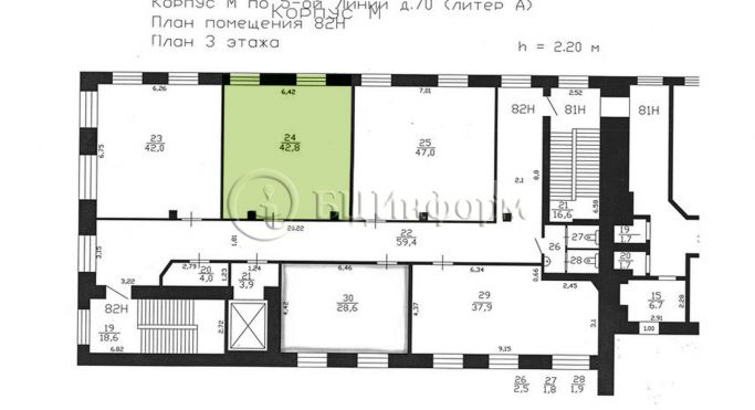 Аренда офиса 42.8 м², 5-я линия Васильевского острова - фото 3