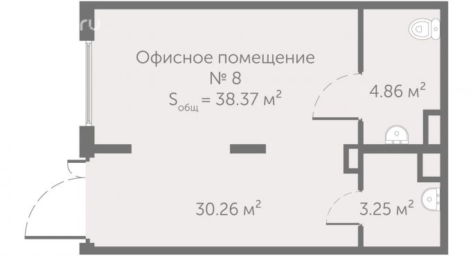 Продажа помещения свободного назначения 38.4 м² - фото 1
