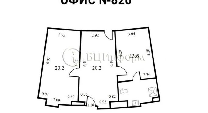 Аренда офиса 60.9 м², Финляндский проспект - фото 5