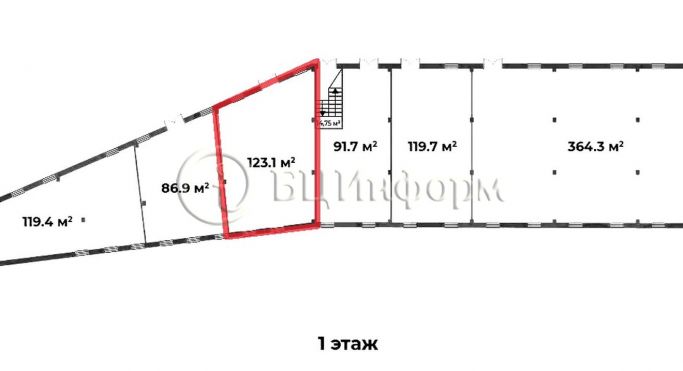 Аренда помещения свободного назначения 123 м², проспект Большевиков - фото 2