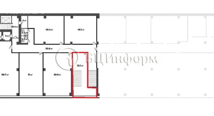 Аренда помещения свободного назначения 35.1 м², улица Юных Пионеров - фото 4