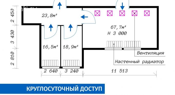 Аренда помещения свободного назначения 127 м², улица Севастьянова - фото 3