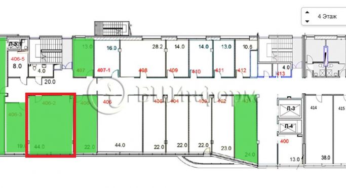 Аренда офиса 44 м², проспект Маршала Блюхера - фото 5