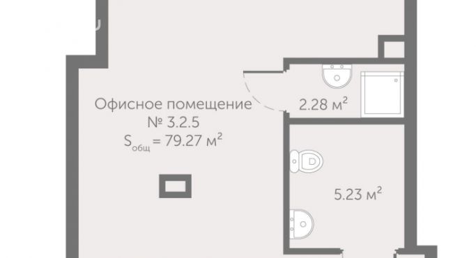 Продажа помещения свободного назначения 79.3 м², Октябрьская набережная - фото 1