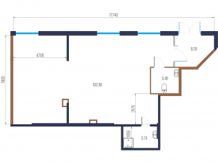 Продажа помещения свободного назначения 121.9 м²