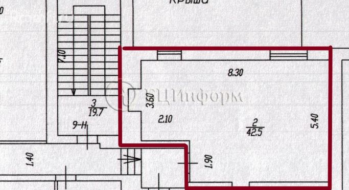 Аренда офиса 46.9 м², Инструментальная улица - фото 5