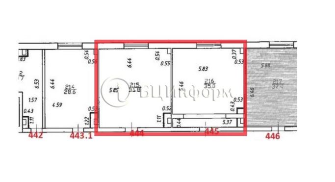 Аренда офиса 70.8 м², проспект Обуховской Обороны - фото 5
