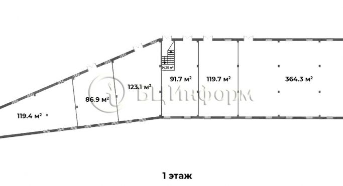 Аренда помещения свободного назначения 364 м², проспект Большевиков - фото 2