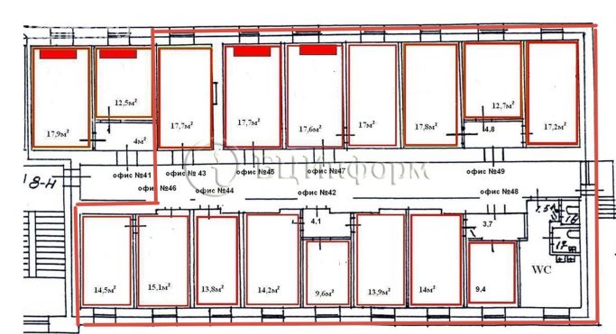 Аренда офиса 304 м², Суворовский проспект - фото 3