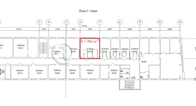 Аренда офиса 38.6 м², Боровая улица - фото 5