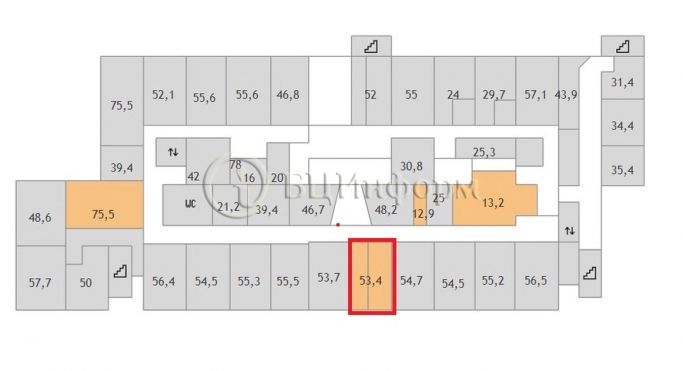 Аренда офиса 53.4 м², Бумажная улица - фото 5