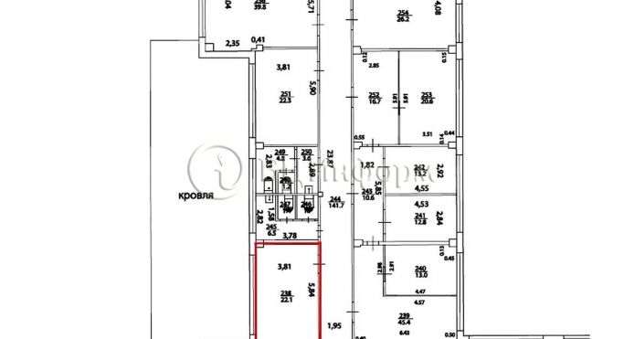 Аренда офиса 22.1 м², Афонская улица - фото 2