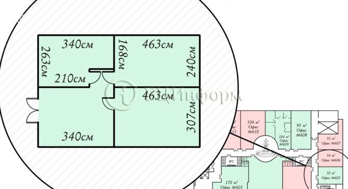 Аренда офиса 50 м², Выборгская набережная - фото 5