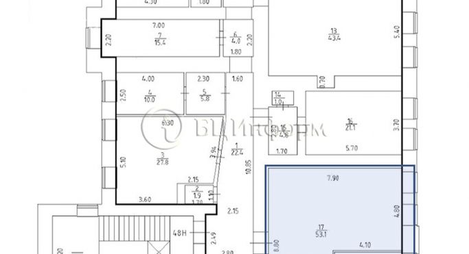 Аренда офиса 68.7 м², 7-я Красноармейская улица - фото 2