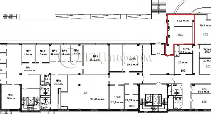 Аренда офиса 51.6 м², Варшавская улица - фото 4