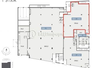 Аренда помещения свободного назначения 349.2 м²