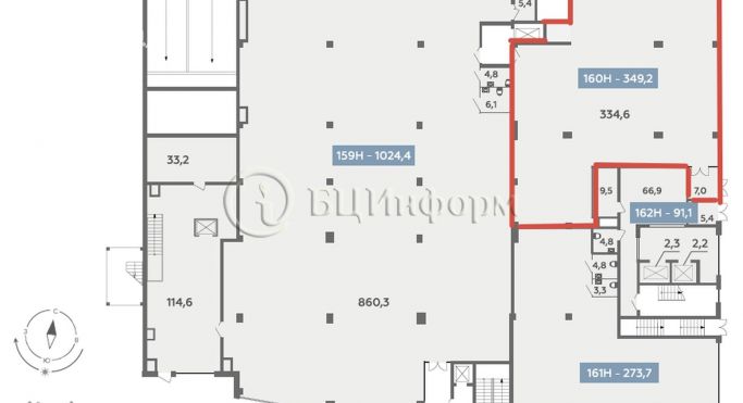 Аренда помещения свободного назначения 349.2 м², бульвар Головнина - фото 1