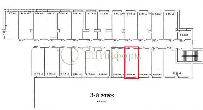 Аренда офиса 18.8 м², Бумажная улица - фото 3