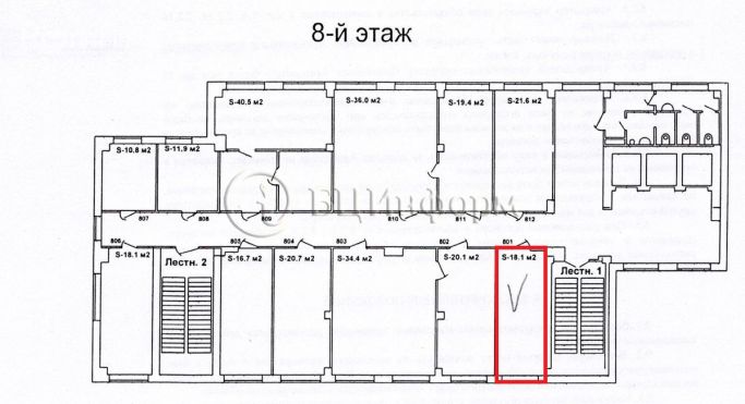 Аренда офиса 18.1 м², Бумажная улица - фото 4