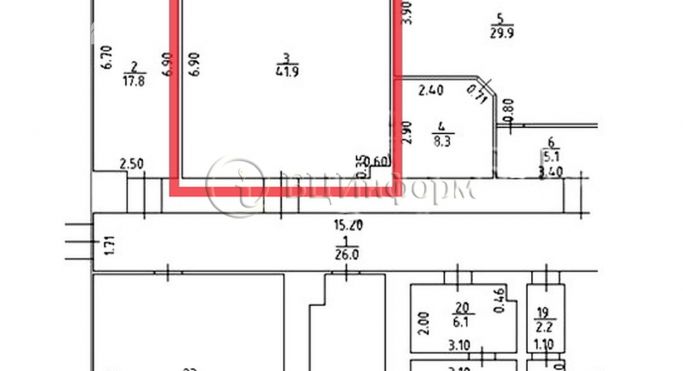 Аренда офиса 41.9 м², 7-я Красноармейская улица - фото 2