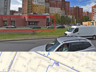 Аренда торгового помещения 624.3 м2 в многофункциональном комплексе, метро Проспект Ветеранов