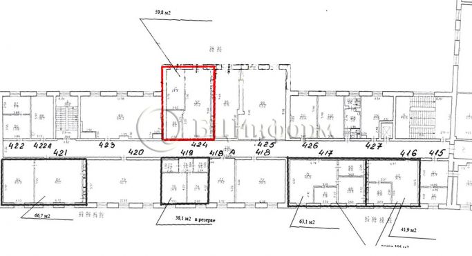 Аренда офиса 59.8 м², улица Бабушкина - фото 2