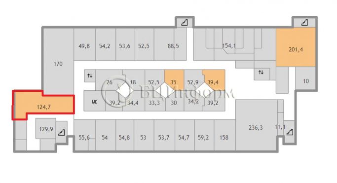 Аренда офиса 124.7 м², Бумажная улица - фото 3