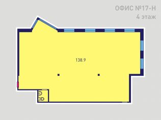 Аренда офиса 139 м2 в офисном здании, метро Приморская