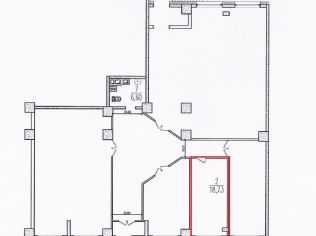 Аренда торгового помещения 18.7 м²