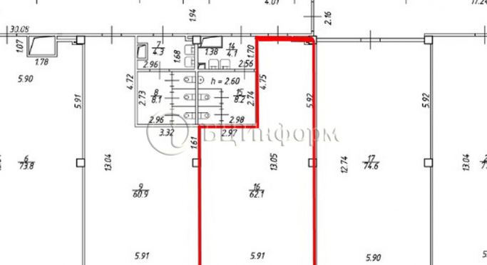 Аренда офиса 62.1 м², улица Оптиков - фото 5
