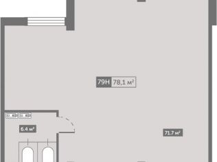 Продажа помещения свободного назначения 78.1 м²