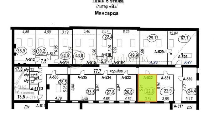 Аренда офиса 22.8 м², 17-я линия Васильевского острова - фото 4