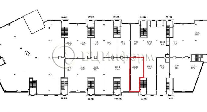 Аренда помещения свободного назначения 84.3 м², Заневский проспект - фото 1