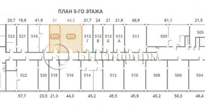 Аренда офиса 65.2 м², Смоленская улица - фото 5