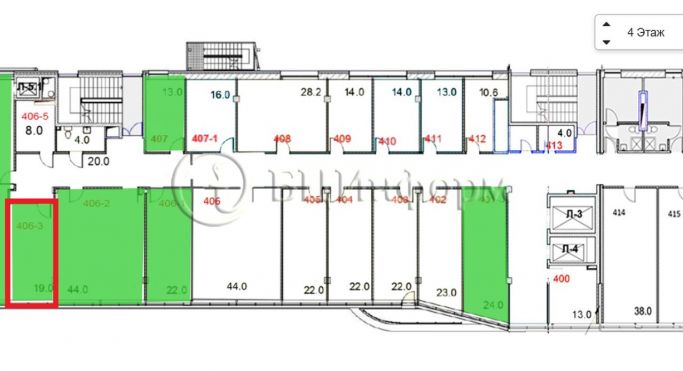 Аренда офиса 19 м², проспект Маршала Блюхера - фото 3