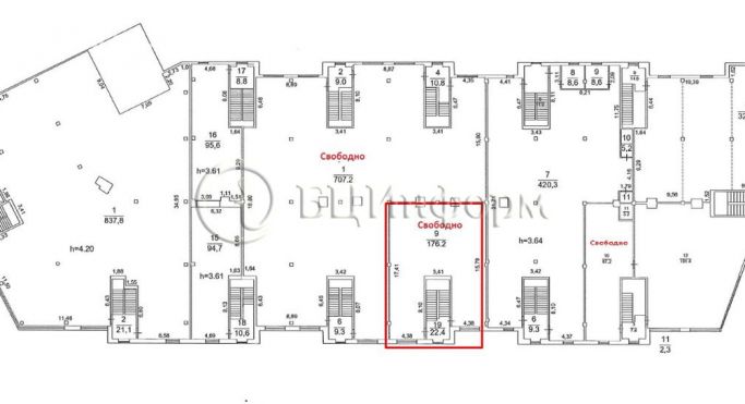 Аренда помещения свободного назначения 230.5 м², Заневский проспект - фото 5