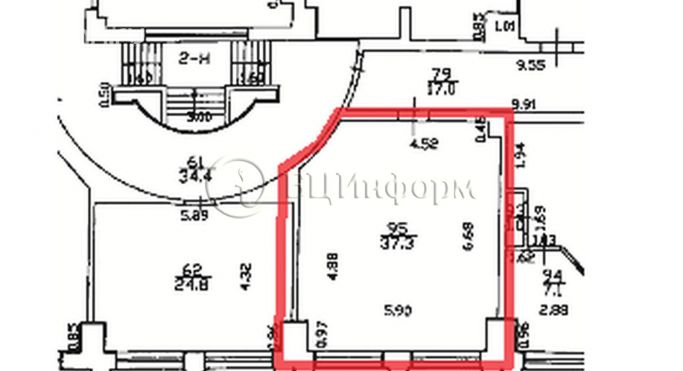 Аренда офиса 37.3 м², Уткин проспект - фото 4