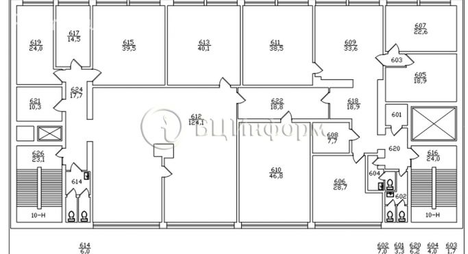Аренда офиса 532.9 м², набережная Обводного канала - фото 2