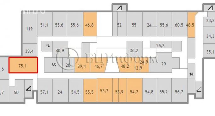 Аренда офиса 75.5 м², Бумажная улица - фото 5