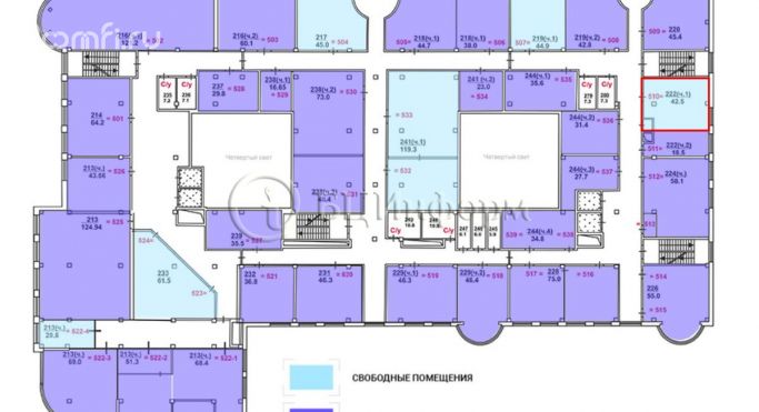 Аренда офиса 42.5 м², улица Савушкина - фото 5