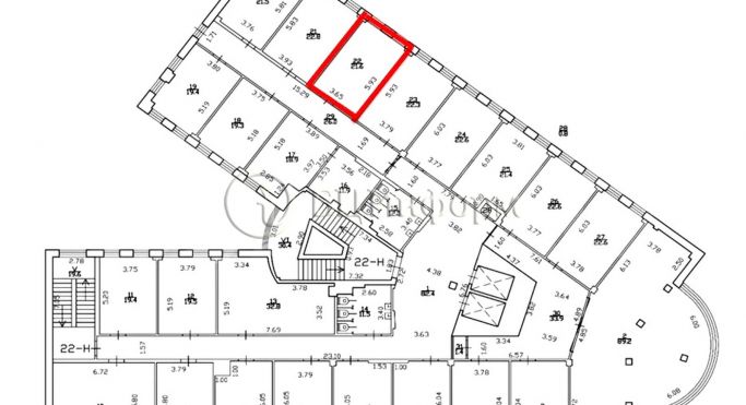 Аренда офиса 21.6 м², Боровая улица - фото 3