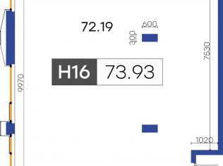 Продажа офиса 73.9 м²