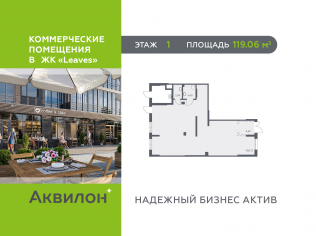 Продажа помещения свободного назначения 119.1 м²