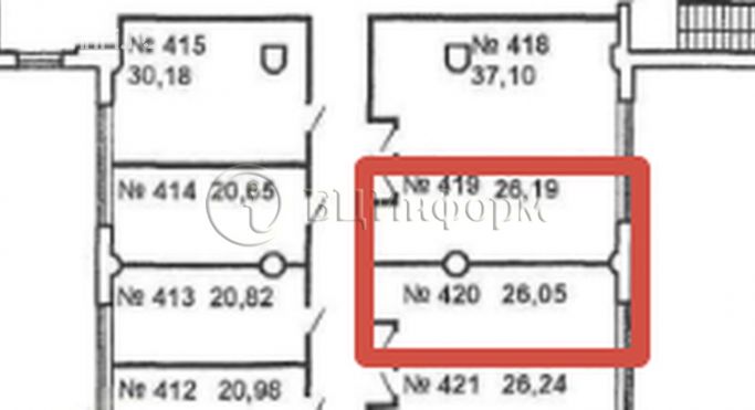 Аренда офиса 52.3 м², проспект Обуховской Обороны - фото 4
