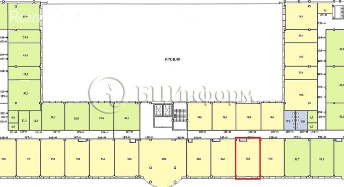 Аренда офиса 52.9 м², Коломяжский проспект - фото 1