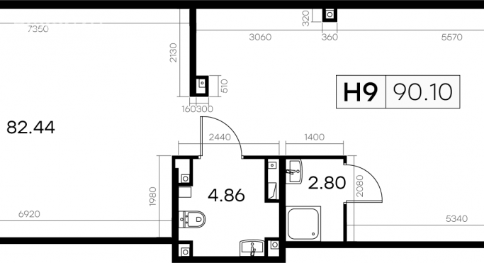 Продажа помещения свободного назначения 90.1 м² - фото 1